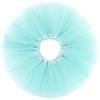 Kids Tutu Skirts 3 Layered Tulle, Fit Most 2-8 yrs Little Girls for Dance Party Costume (#25 Aqua Blue, 1) view 3
