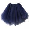 Kids Tutu Skirts 3 Layered Tulle, Fit Most 2-8 yrs Little Girls for Dance Party Costume (#16 Navy Blue, 1) view 1