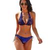 BAIKUTOUAN Zodiac Constellations Women's Two Piece Bikini Sets Halter String Tie Side Triangle Swimwear Sexy Bathing Suit 2XL view 1