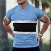 BAIKUTOUAN Flag of Botswana Men's Polo-Shirts Short Sleeve Golf Tees Outdoor Sport Tennis Tops L view 2