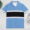 BAIKUTOUAN Flag of Botswana Men's Polo-Shirts Short Sleeve Golf Tees Outdoor Sport Tennis Tops L view 3