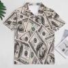 BAIKUTOUAN Money American Hundred Dollar Bills Men's Polo-Shirts Short Sleeve Golf Tees Outdoor Sport Tennis Tops XL view 3