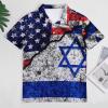 BAIKUTOUAN USA and Israel on A Cracked Men's Polo-Shirts Short Sleeve Golf Tees Outdoor Sport Tennis Tops 3XL view 3