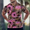 BAIKUTOUAN Yummy Donuts Men's Polo-Shirts Short Sleeve Golf Tees Outdoor Sport Tennis Tops 3XL view 2