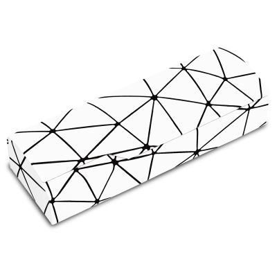 Abwuulq- lattice dazzling glasses case,Portable protective case for glassesFashion glasses rigid cover,unisex (Simple white)