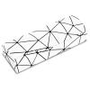 Abwuulq- lattice dazzling glasses case,Portable protective case for glassesFashion glasses rigid cover,unisex (Simple white) view 1