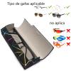 Abwuulq- lattice dazzling glasses case,Portable protective case for glassesFashion glasses rigid cover,unisex (Simple white) view 3