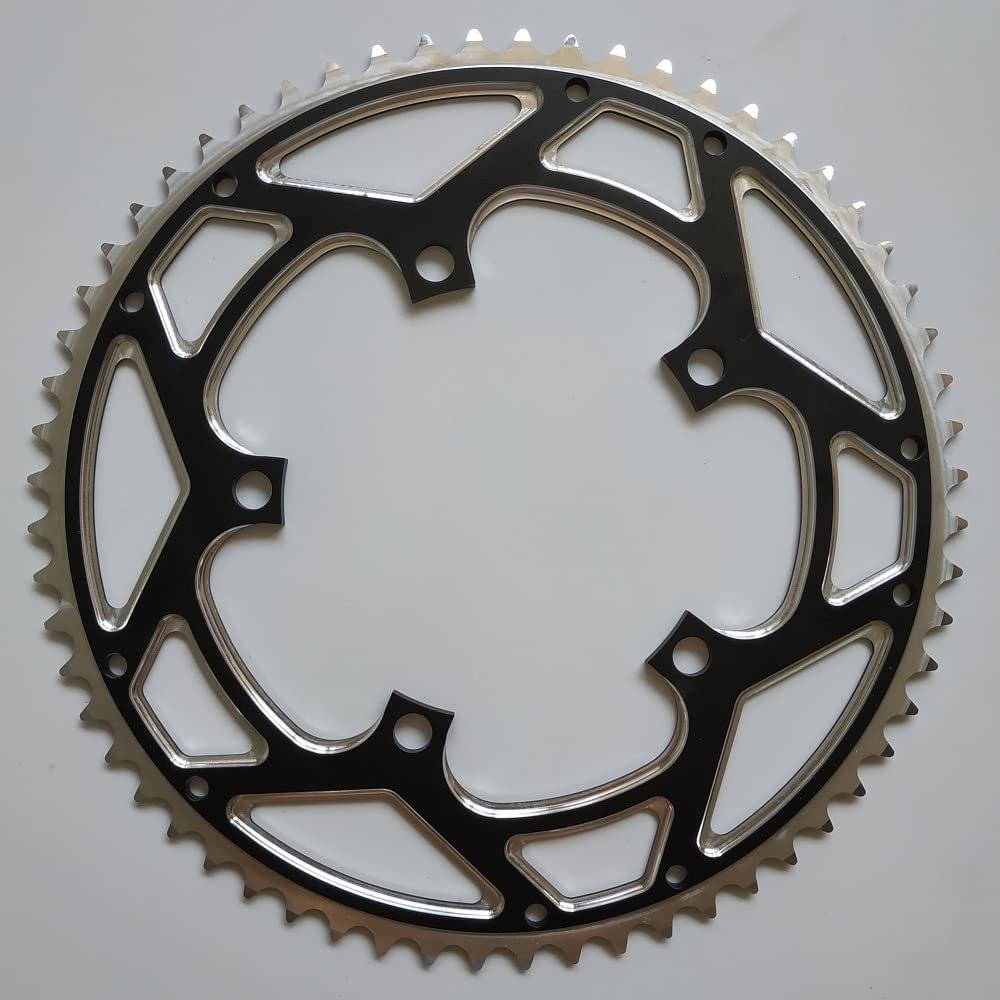 MYEEI Folding Bike 130 BCD Chainring 60T Road Bielas Crankset MTB Bike Parts Chain Ring BMX Bicycle Accessories Fixed Gear (Color : 60T)