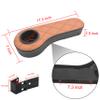 NOKINS Golf Cart Diamond Flip Armrest with Cup Holder, No Drilling, Inward Installation for Club Car EzGo Yamaha Rear Seat Kit Brown&Black view 3