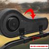 NOKINS Golf Cart Diamond Flip Armrest with Cup Holder, No Drilling, Inward Installation for Club Car EzGo Yamaha Rear Seat Kit Brown&Black view 4