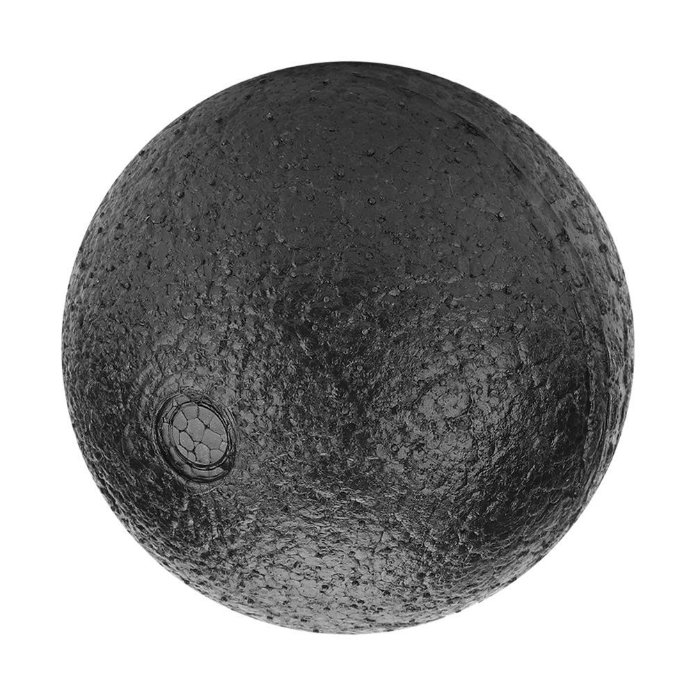 Yoga Massage Ball, Relax Muscles Soft Foam Roller Ball with High Density Foam Structure for Massaging Muscles for Adults for Rehab Exercises(Black, 10CM Single Ball)