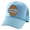 Adult Trucker Hat Genuine Made in USA Hole Embroidered Cotton Vacation Baseball Cap Adjustable Summer Mesh Back (Sky Blue) view 1