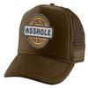 Adult Trucker Hat Genuine Made in USA Hole Embroidered Cotton Vacation Baseball Cap Adjustable Summer Mesh Back (Brown) view 1