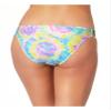 California Waves Womens Juniors Tie-Dye Strappy Swim Bottom Separates Yellow L view 2