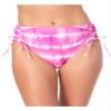 California Waves Juniors' Tie-Dyed High-Waist Bikini Bottoms Pink Large view 1