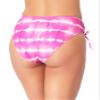 California Waves Juniors' Tie-Dyed High-Waist Bikini Bottoms Pink Medium view 2