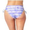 California Waves Juniors' Tie-Dyed High-Waist Bikini Bottoms Purple Medium view 2