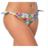 California Waves Womens Floral Print Side Tide Swim Bottom Separates Purple Large view 3