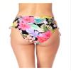 California Waves Womens Juniors Floral Shirred Swim Bottom Separates Pink M view 2