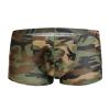 Ctreela Short Leg Boxer Briefs for Men Sexy Bulge Pouch Trunks Camo Underwear Low Rise Underpants Breathable Boxers view 1