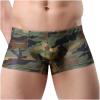 Ctreela Short Leg Boxer Briefs for Men Sexy Bulge Pouch Trunks Camo Underwear Low Rise Underpants Breathable Boxers view 3
