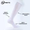 GRAPMKTG 3 Pack Softball Soccer Baseball Socks for Youth Men and Women Football Knee High Socks for Kids Adult Tube Socks for Boys Girls White Large view 4