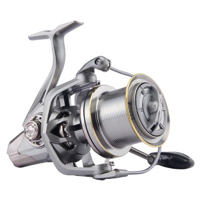 HAUT TON Spinning Reel 8000/9000/10000/12000/14000,6+1BB Metal Surf Fishing Reels,4.8:1 Gear Ratio 55lbs Drag Heavy Long Casting Inshore Saltwater Monster Fish (HT-NGK, 10000)