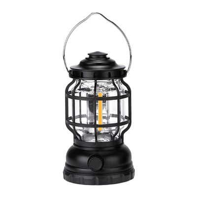 Vintage Style Camping Lamp Rechargeable Lamp Abs Material Camping Lights for Outdoor