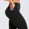 CRZ YOGA Womens Butterluxe Workout Capri Leggings with Pockets 21 Inches - High Waisted Gym Athletic Crop Yoga Black XX-Small view 4