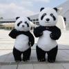 Inflatable Panda Costumes Party Advertising Cosplay Plush Cartoon Costume Customize for Adult Character Mascot Funny Dress mascot costumes for adults, Black and White, 102 inches view 3