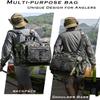 DODO DEER Fishing Tackle Bag Large Tackle Box Fishing Bag Water Resistant Fishing Gear Storage Bag with Rod Holder for Freshwater & Saltwater (Large Incognito Camouflage Without Trays,Large) view 2