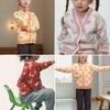 FindThy Girls Heart Print Cute Cardigan Long Sleeve V Neck Brushed Sweater Kawaii Cardigan Coat(0944-White-XXL-LB) view 2