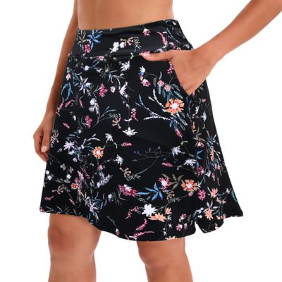 Jhsnjnr Women High Waisted Tennis Skirts Long Skort Summer Athletic Skorts with Pockets