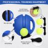 PULEEBO Tennis Trainer Rebound Ball for Self Practice, 3 Balls with String, Anti-Tangle Hook, Vibration Dampeners, Overgrip, Color Box view 2