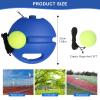 PULEEBO Tennis Trainer Rebound Ball for Self Practice, 3 Balls with String, Anti-Tangle Hook, Vibration Dampeners, Overgrip, Color Box view 4