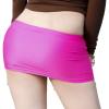 CHICTRY Womens Semi See-Through Pencil Micro Mini Skirt Ice Silk Package Hip Short Skirt for Party Nightout Wear 2# Hot Pink One Size view 2