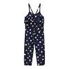 AnFeng Toddler Kids Girls Jumpsuit Floral Playsuit Strap Romper Ruffle Sleeve Button Shorts Overall High (Black, 2-3 Years) view 4