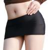 CHICTRY Womens Semi See-Through Pencil Micro Mini Skirt Ice Silk Package Hip Short Skirt for Party Nightout Wear 2# Black One Size view 1