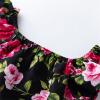 AnFeng Girls Solid Sling Jumpsuits Halter Long Pants Jumpsuit Floral Wide Leg Jumpsuit Elastic Waisted (Red, 12-24 Months) view 4