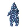 AnFeng Girls Solid Sling Jumpsuits Off-Shoulder Romper Overalls Summer Hawaii Outfit Clothing High Waist (Navy, 0-3 Months) view 1