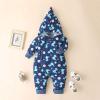 AnFeng Girls Solid Sling Jumpsuits Off-Shoulder Romper Overalls Summer Hawaii Outfit Clothing High Waist (Navy, 0-3 Months) view 2
