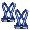 YUNLOVXEE Reflective Strap Safety Vest Gear - 2-10 Pack Adjustable High Visible Reflective Running Gear for Women Men Night (Blue x2) view 1