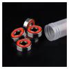 SUOFEILAIMU 16Pcs ABCE-11 608 Skate Scooter Skateboard Wheels Spare Bearings 608RS Ball Roller Highest Precision Shafts Bearing Steel (Color : Red) view 1