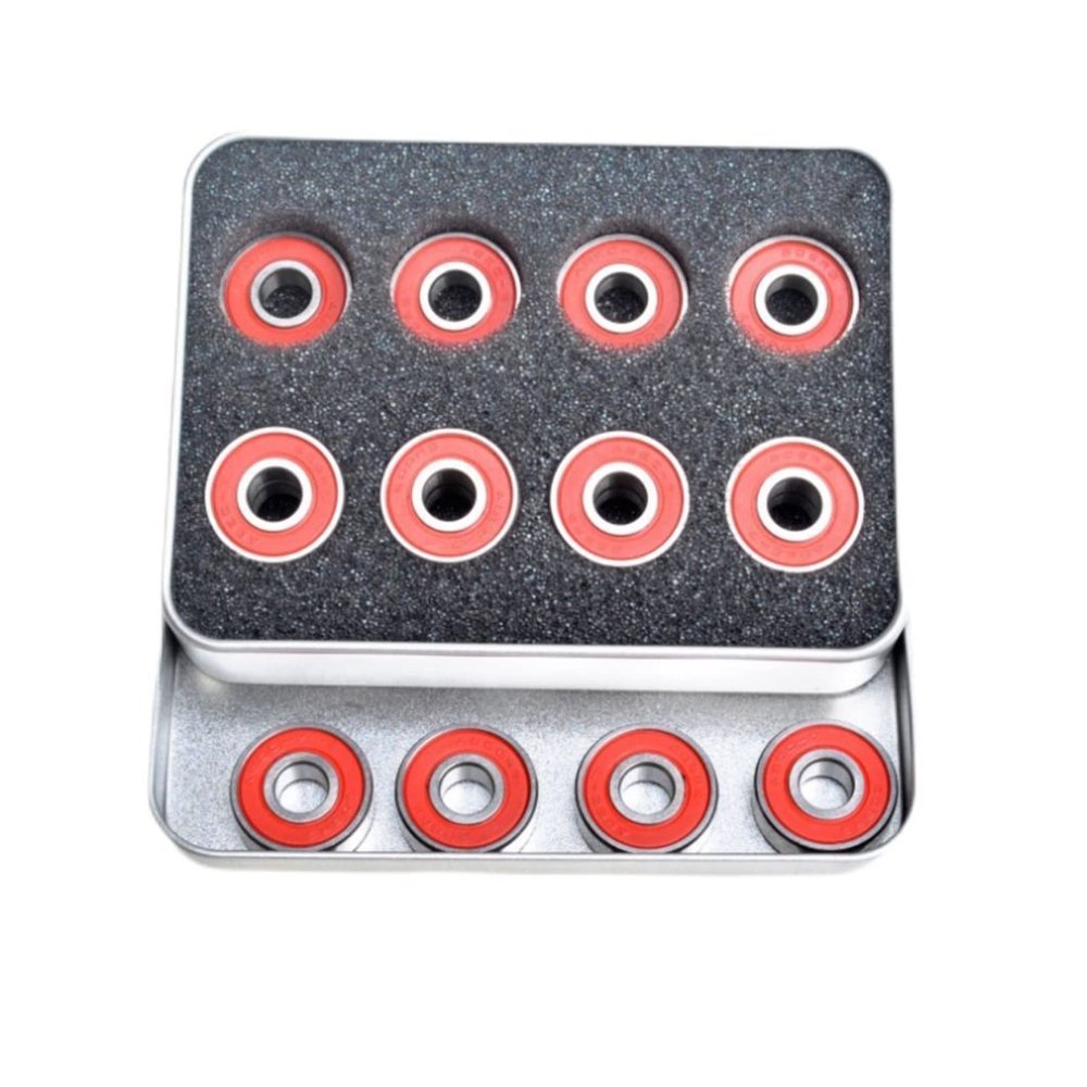 SUOFEILAIMU 8PCS 608 2RS ABEC-9 Longboard Skateboard Inline Skate Bearings