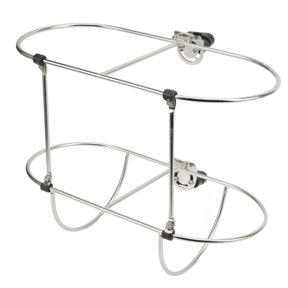 Acouto Rack Holder ?for Boat 7? Pontoon Boats ?Double Marine 2 Basket Bumper holdersboat holdersboat Holders Holder Holder for Rail Pontoon