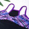 Moggemol Kids Girls 3 Piece Tankini Swimsuit Floral Print Top with Boyshorts Bottoms Bathing Suit Swimwear Ethnic Pattern 4 Years view 4