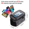JXLHZLF Bike Handlebar Bag,Large Bicycle Front Storage Pouch Bag,6.5 inch Transparent Pouch with Shoulder Strap view 4
