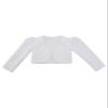 Baby Girl Long Sleeves Communion Christening Baptism White Bolero Flower Girl Formal Wedding Cardigan Jacket Age 0-3 Months view 1