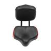Backrest Saddle Bike Seat with Backrest, Comfort Bike Seats for Men & Women, 11.5" x 9.5" Universal Bicycle Tricycle Saddle Seat with Back Support, Faux Leather Foam Cycling Seat Cushion (Black Red) view 2