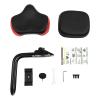 Backrest Saddle Bike Seat with Backrest, Comfort Bike Seats for Men & Women, 11.5" x 9.5" Universal Bicycle Tricycle Saddle Seat with Back Support, Faux Leather Foam Cycling Seat Cushion (Black Red) view 3